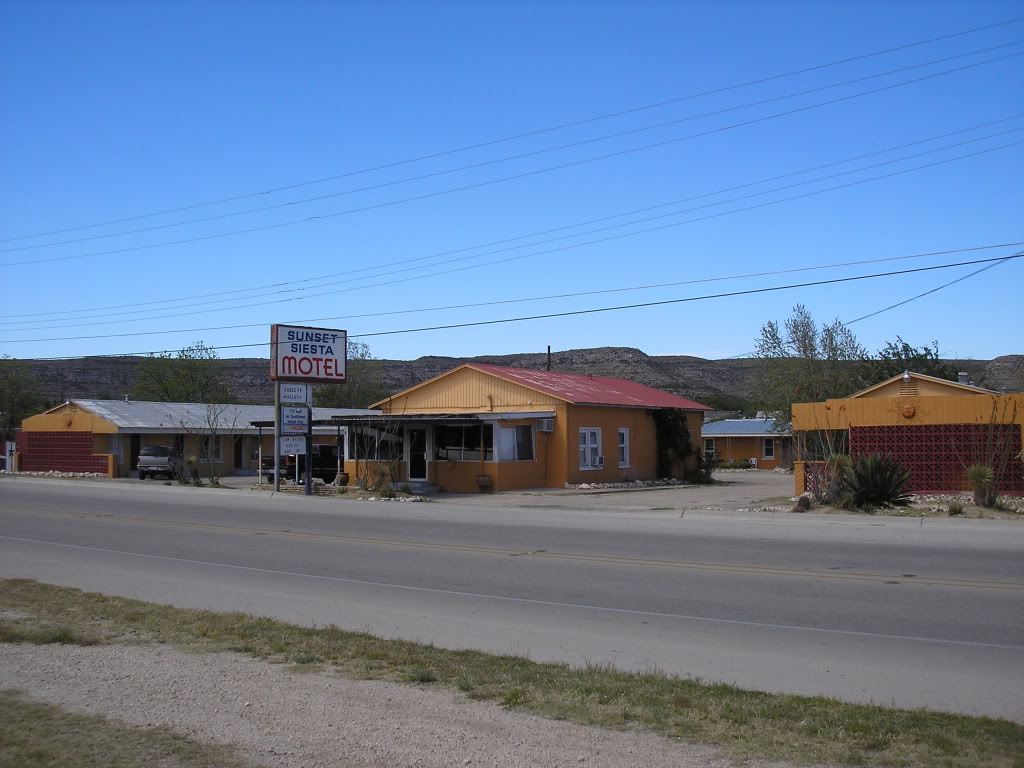 SUNSET SIESTA MOTEL, U.S. Highway 90, Sanderson, Texas